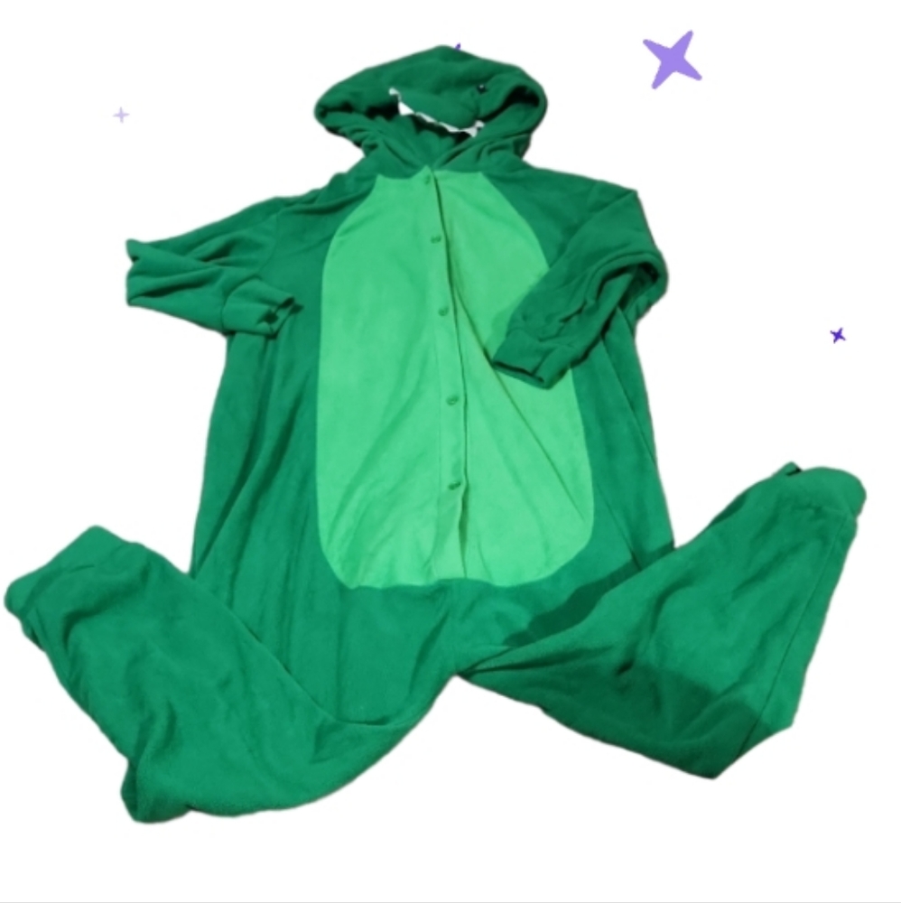 Avon 10/12/14 footless fleece dinisaur pj's or costume